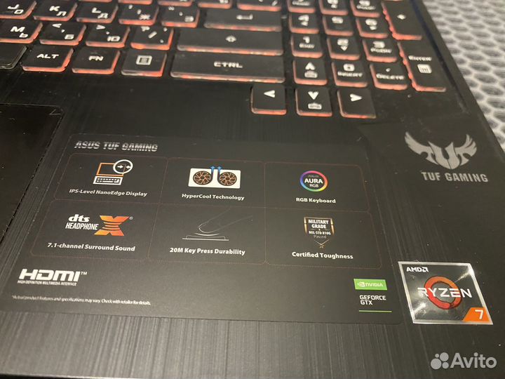 Asus TUF Gaming Ryzen 7/16гб/GTX 1660 Ti/SSD+HDD