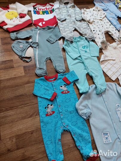 Вещи пакетом на новорождённого 56-62-68