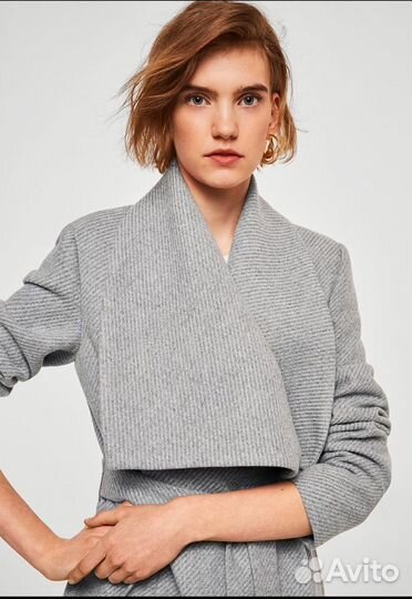 Пальто mango шерстяное