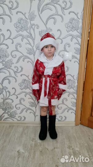 Костюм Дед мороза детский