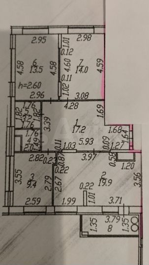 3-к. квартира, 83 м², 9/16 эт.