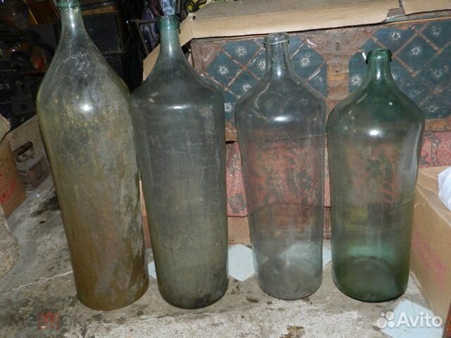 Старинные бутыли, ёмкость 20-45 л