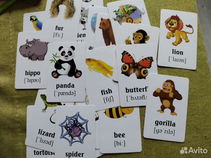 Новые карточки по английскому языку