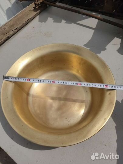 Таз латунный СССР