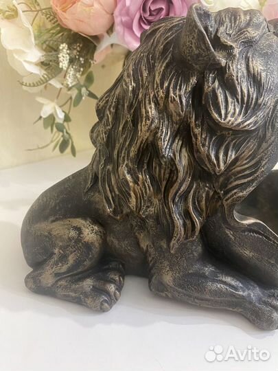 Лев конфетница ключница статуэтка голова льва