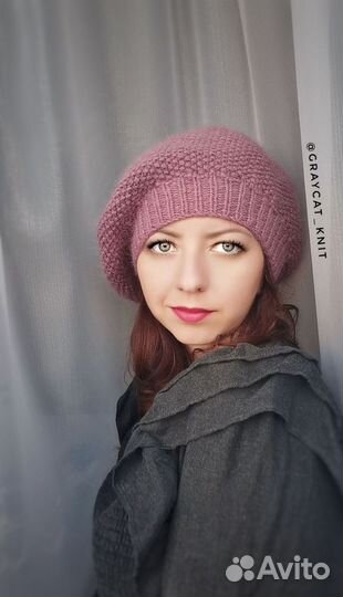 Берет из пуха норки