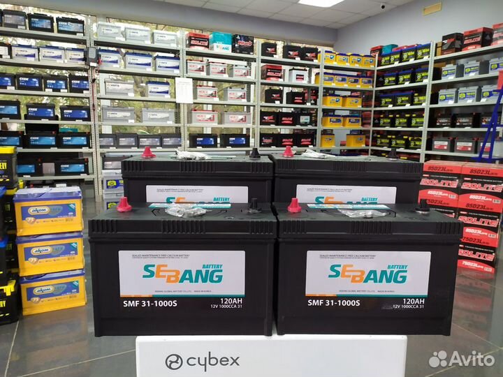 Аккумулятор на Фредлайнер 120Ah Sebang 1000А