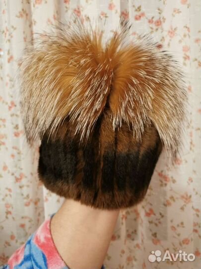 Шапка женская из натурального меха новая