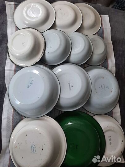 Посуда разная, чугун, эмаль, алюминий, гиря СССР