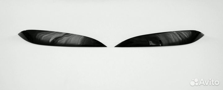 Реснички на фары для Toyota Caldina 210 широкие