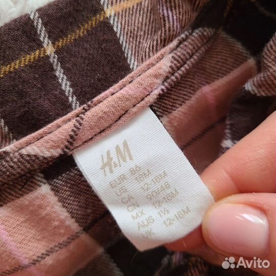 Рубашка H&M джеггинсы Dunnes вещи для девочки 86