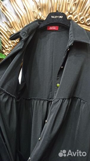 Сарафан 46-48 длинный черный balliza италия