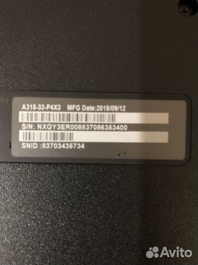 Ноутбук acer aspire 3