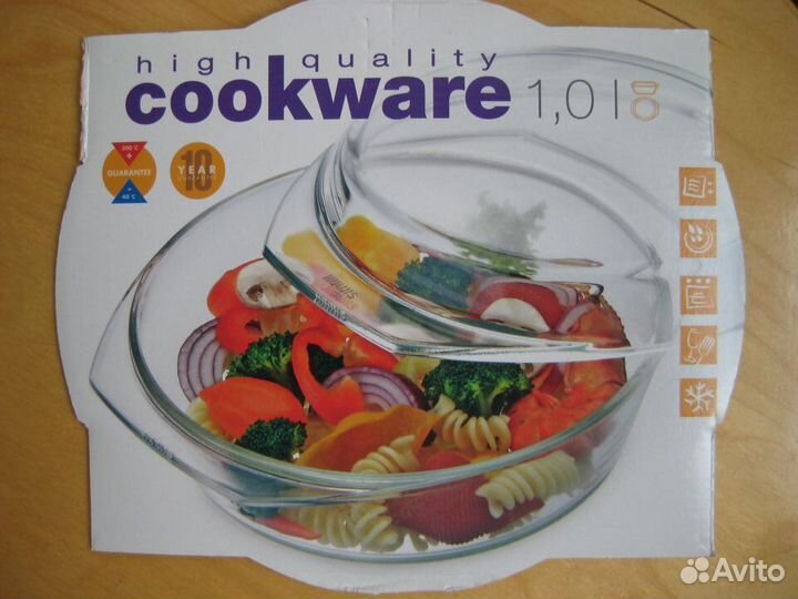 Кастрюля 1л из жаропрочн.стекла simax 6266 Чехия