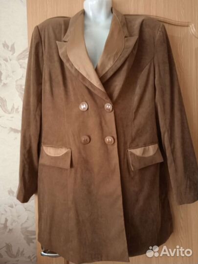 Новый, удлинённый пиджак на подкладе р 54-56