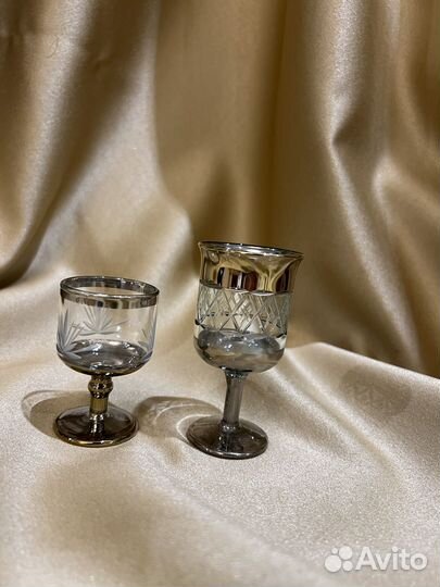 Рюмки цветное стекло хрусталь СССР