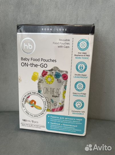 Новые пакеты для детского пюре, 2шт