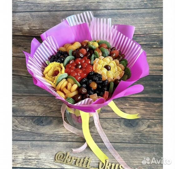 Букет из сухофруктов. Съедобный букет