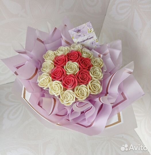 Букет из шоколадных цветов