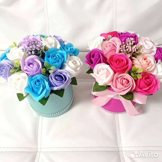 Букет из мыльных роз