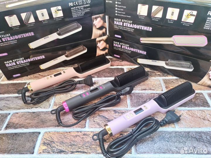 Расческа выпрямитель для волос с дисплеем 80/230C