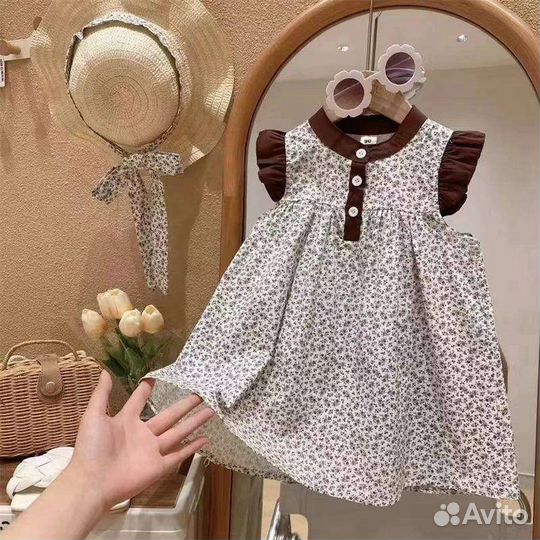 Детская одежда для девочек, платье с 2 до 6 лет