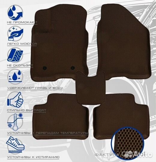 3D коврики ева toyota Highlander 1 2000-2007