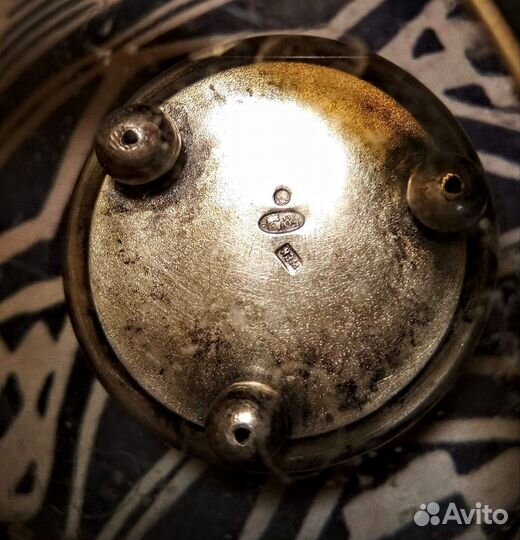 Солонка, серебро, 84 проба