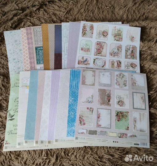 Бумага для скрапбукинга 30х30