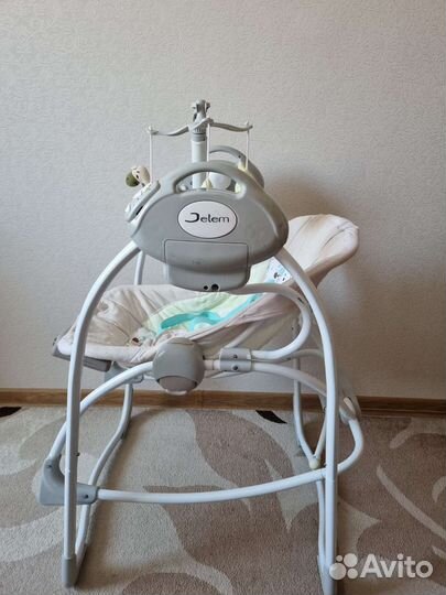 Детские электронные качели шезлонг