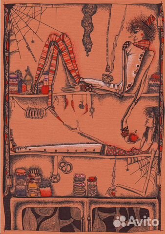 Картина графика художник тушь и перо