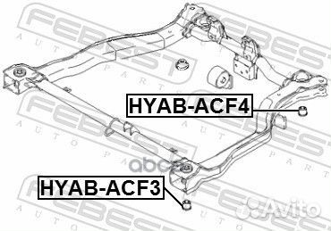 Сайлентблок подрамника hyundai accent/verna 199