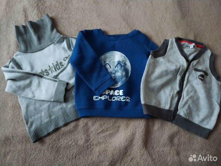 Вещи пакетом на мальчика 74-92