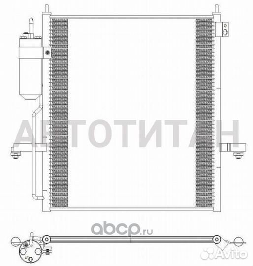 Радиатор кондиционера mitsubishi L200 (08) /pajero Sport (08) 5321-9803