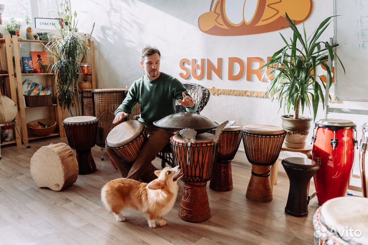 Тамбурин перкуссия звенелка на ногу или руку