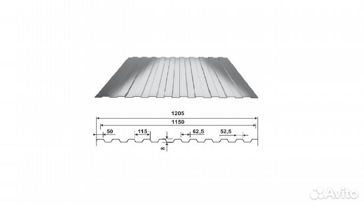 Профнастил/профлист с8