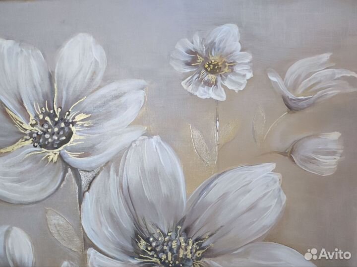 Картина акрилом на холсте 