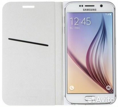 Чехол-книжка для samsung Galaxy S6 (белый) SM-G920