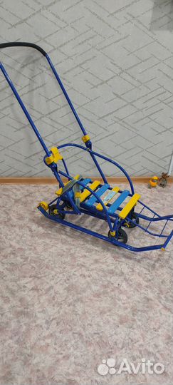 Детские санки на колесах