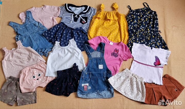 Летняя одежда 74-80 пакетом и отдельно