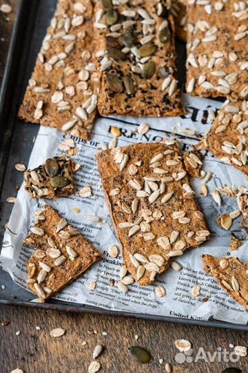 Хлеб, хлебцы без глютена из проростков Палео хлеб