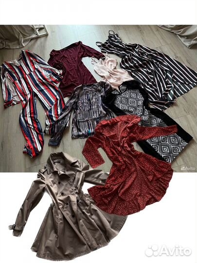 8 шт Пакет женской одежды S / вещи пакетом / 6 шт