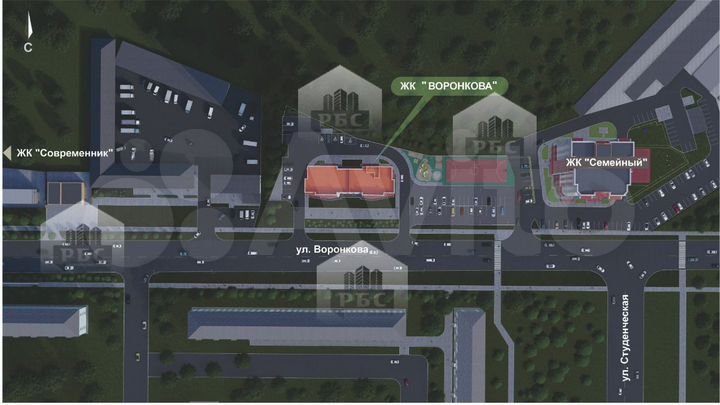 Квартира-студия, 28,7 м², 13/16 эт.