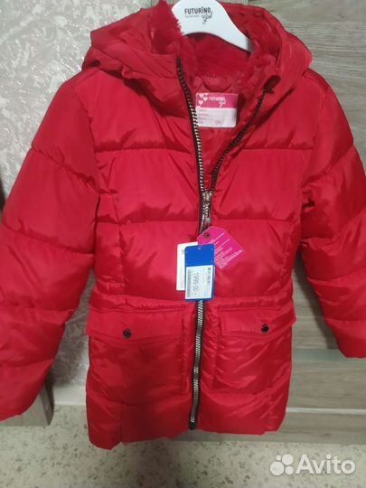 Куртка зимняя детская новая 134р