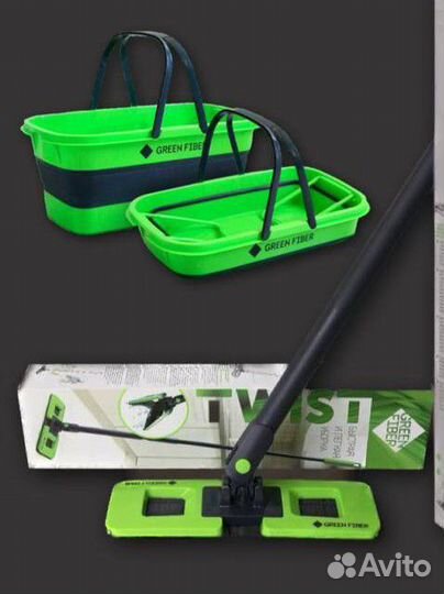 Набор для влажной уборки. Швабра и ведро