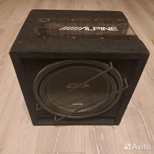 Сабвуфер alpine sbg 1244bp