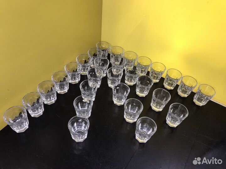 Z.7080 Стопки СССР стекло 29шт