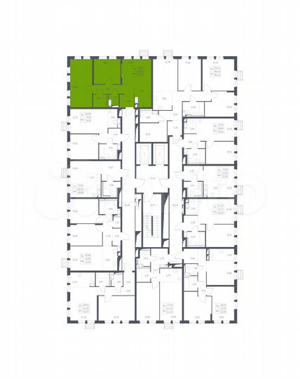 3-к. квартира, 58,3 м², 13/17 эт.