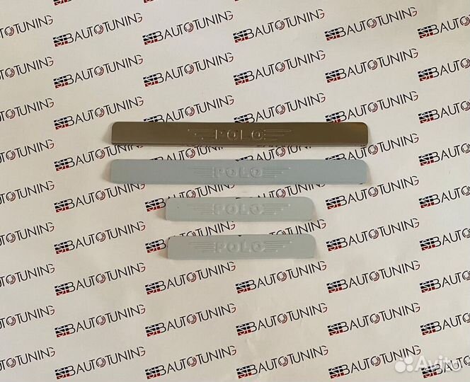 Накладки на пороги Volkswagen Polo (хром)