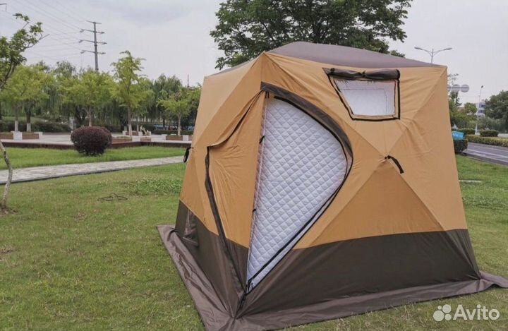 Мобильная баня палатка четырехслойная mir-2019